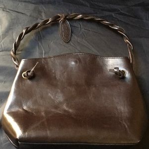 💯 Genuine Leather Sonia Vintage Twisted-Strap Bag